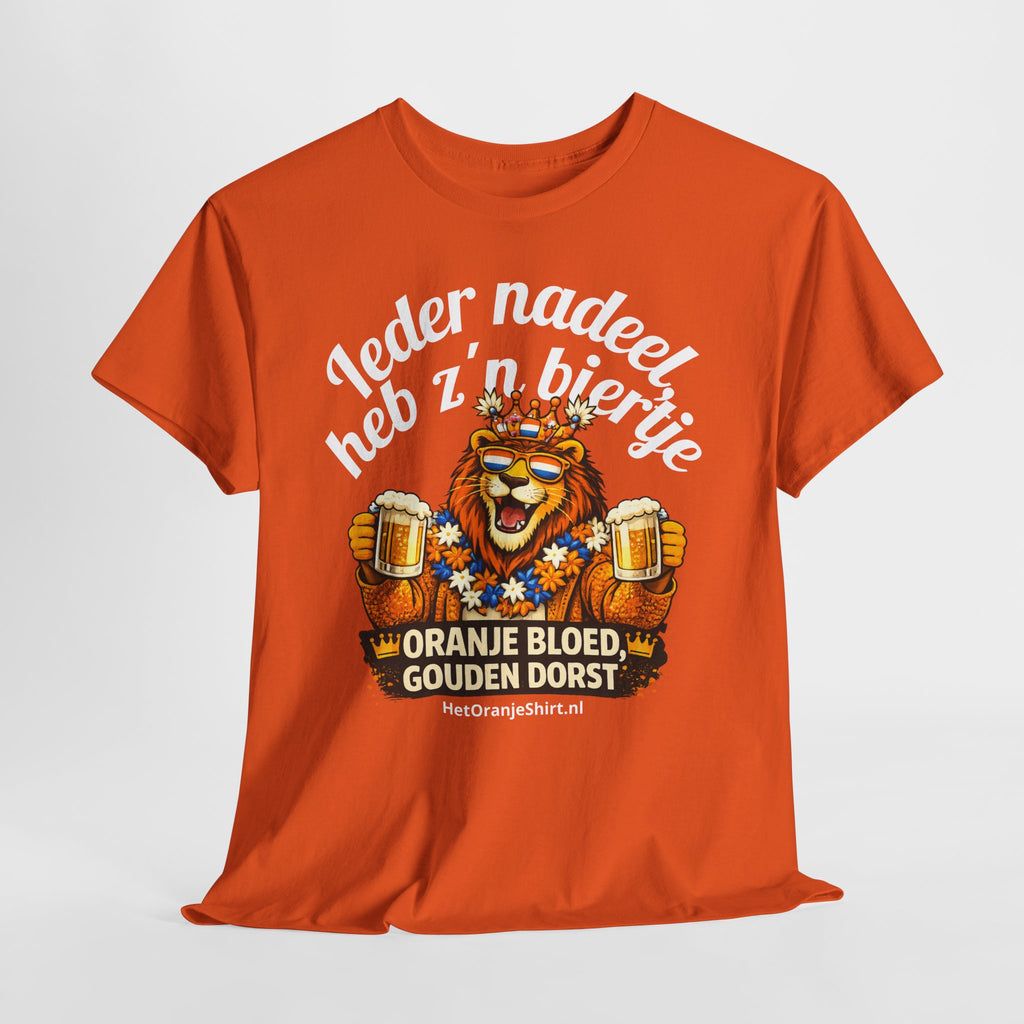 Ieder nadeel, heb z'n biertje.